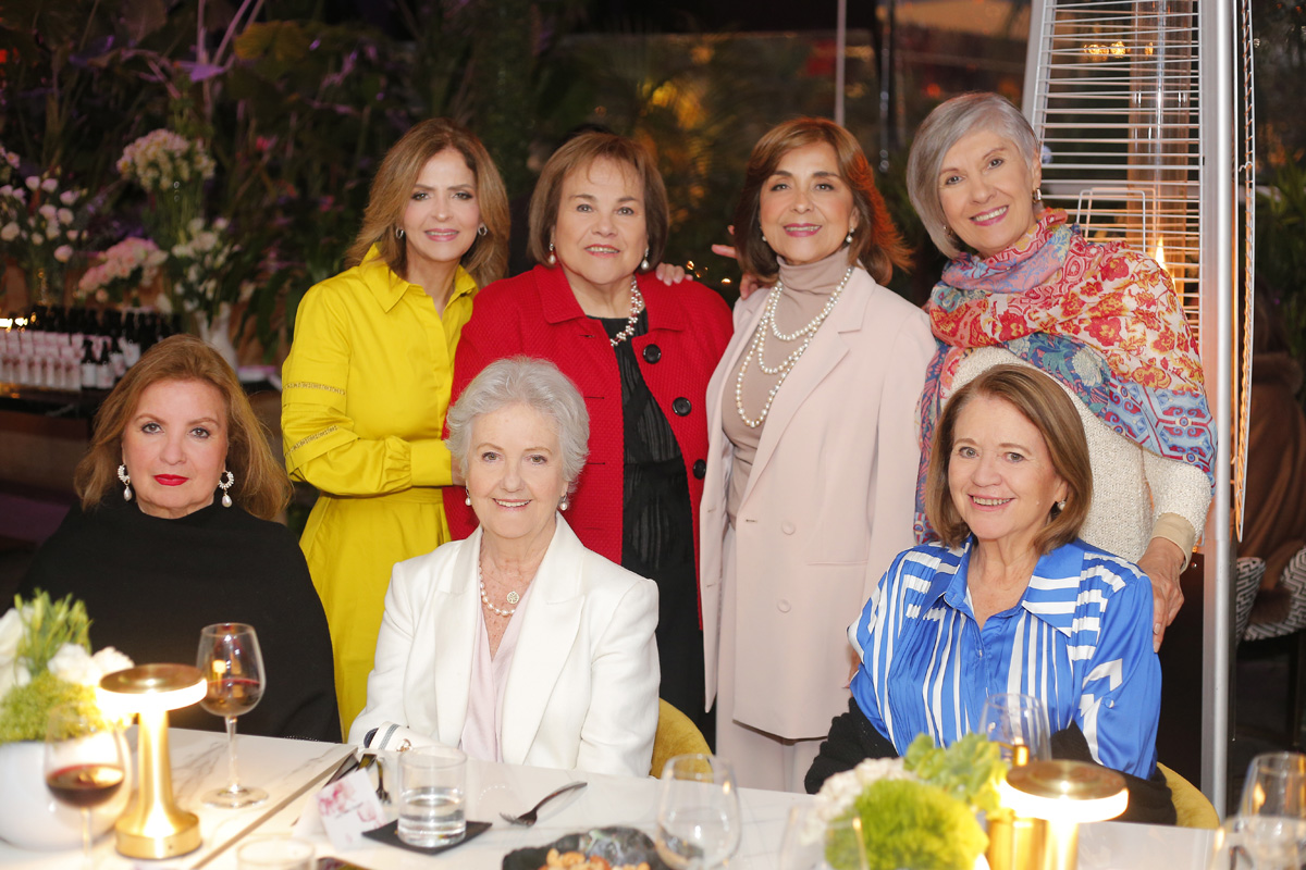 Gabriela Balboa, Lula Canavati, Delia del Castillo, MARIANELA DE SCHELL, Norma Casas, Nelly Marcos y Vicky Siller