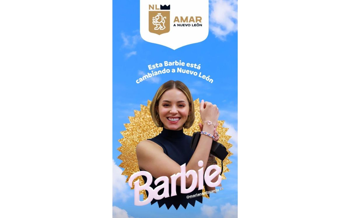 Mariana Rodríguez se convierte en la Barbie que cambia Nuevo León