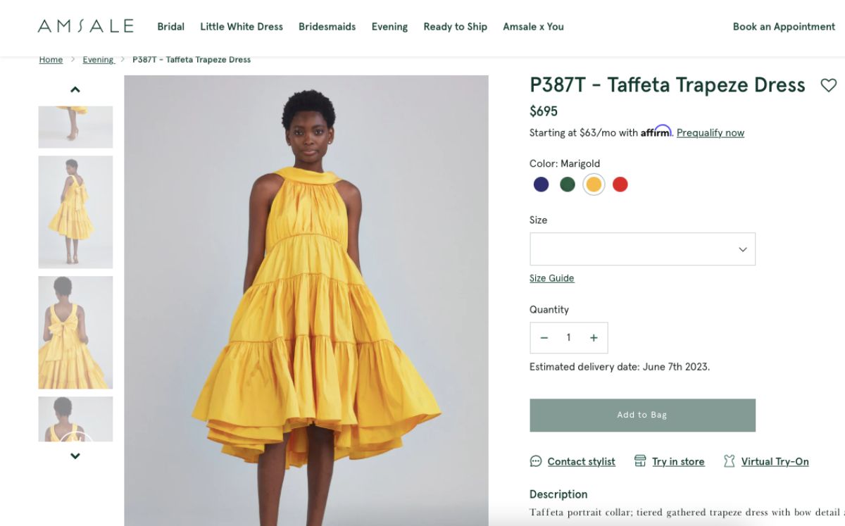 Mariana Rodríguez conquista en trapeze dress amarillo; ¿Cuánto cuesta? (AMSALE)