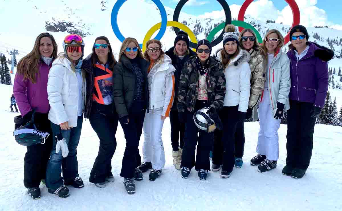 Monica Garcia y grupo de amigas disfrutando de la nieve / Fotos: Cortesía
