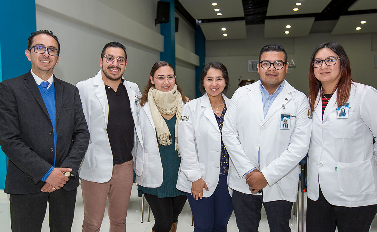 Juan Carlos Peña Cervantes, Edson Arriaga, Valeria Osorno, Gabriela Jiménez, Ricardo Reyes y Laura García
