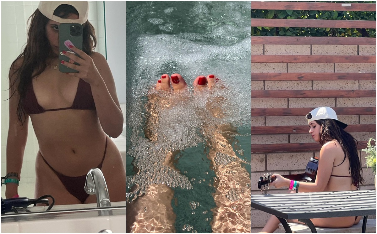 Camila Cabello y cómo llevar un microbikini al estilo de Kim Kardashian (Foto: Instagram)