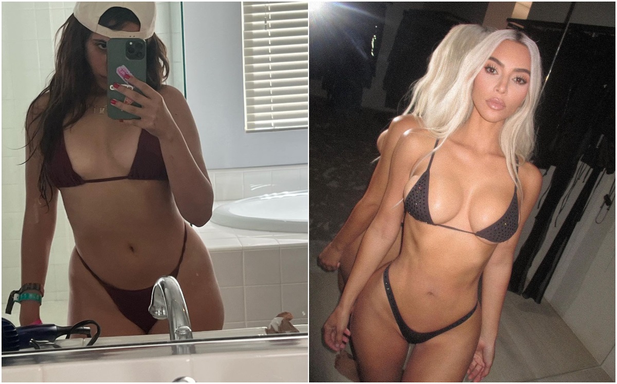 Camila Cabello y cómo llevar un microbikini al estilo de Kim Kardashian (Foto: Instagram)