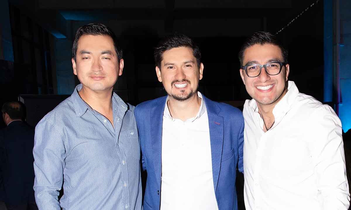 Pepe Díaz, Alejandro González y  Guillermo Quintana