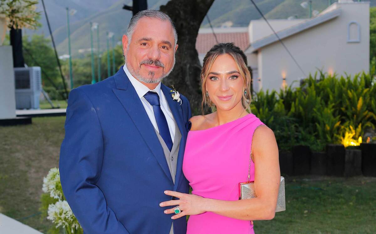 Papá de la novia. César Isassi y Fernanda Díaz