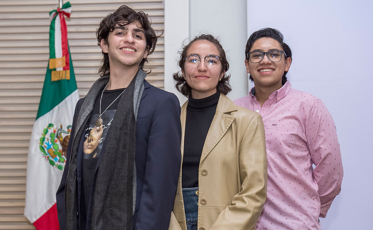 Diego Macedo, Daniela Maldonado y Guillermo Cortes