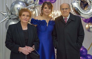 María Luisa Lozano, Ruth Eguiluz y Miguel Eguiluz