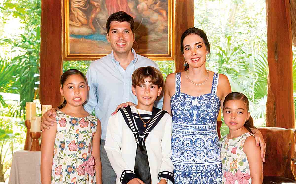 catalina cárdenas, héctor cárdenas, gustavo moral, montserrat moral e Isabella cárdenas / Foto: Cortesía
