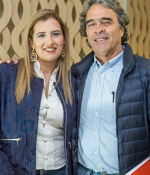 Geraldine Cuervo y Sergio Fajardo