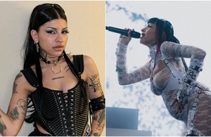 Cazzu presume su embarazo con arriesgado vestido cut-out (Foto: Instagram)