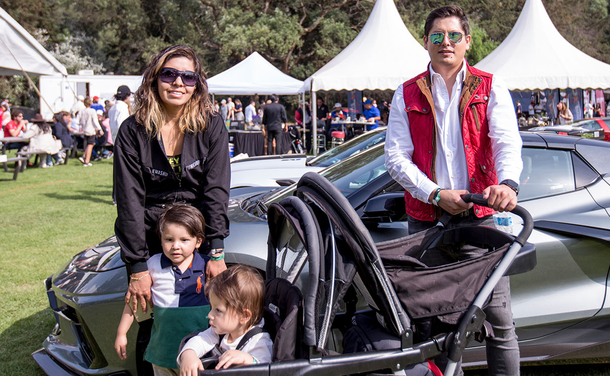 Mariana Cruz, Luca Borja,  Axel Borja y Omar Borja