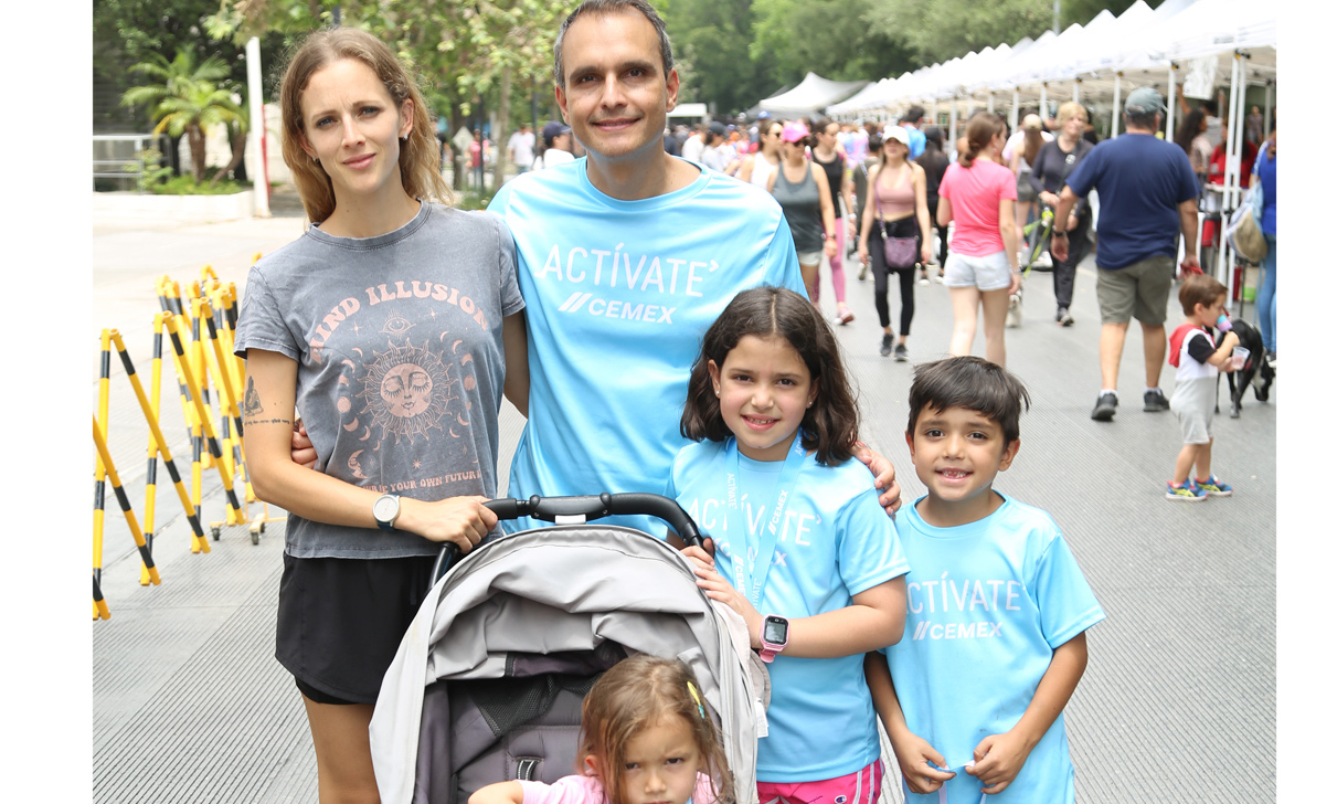 Diana Duarte, Jorge Duarte, Emma Duarte, Santiago Duarte y Sofía Duarte / Foto: Roberto Alvarado