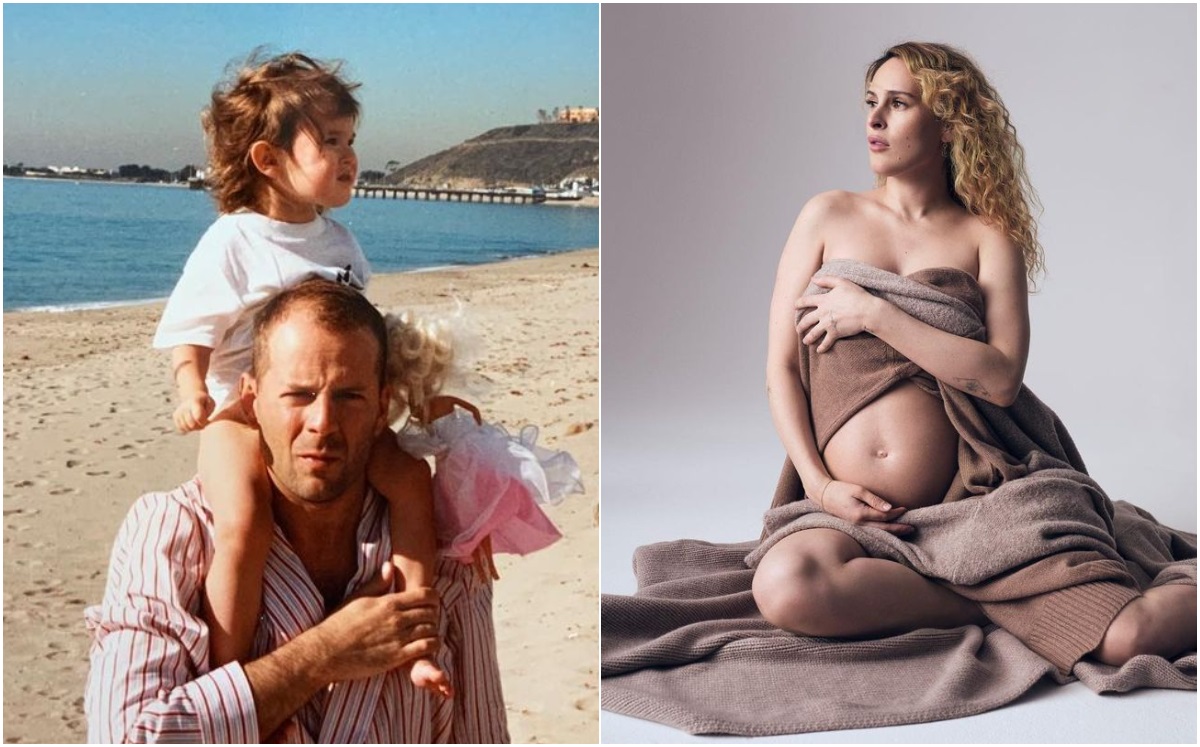 Bruce Willis conoce a su primera nieta, Loutta Isley (Foto: Instagram)