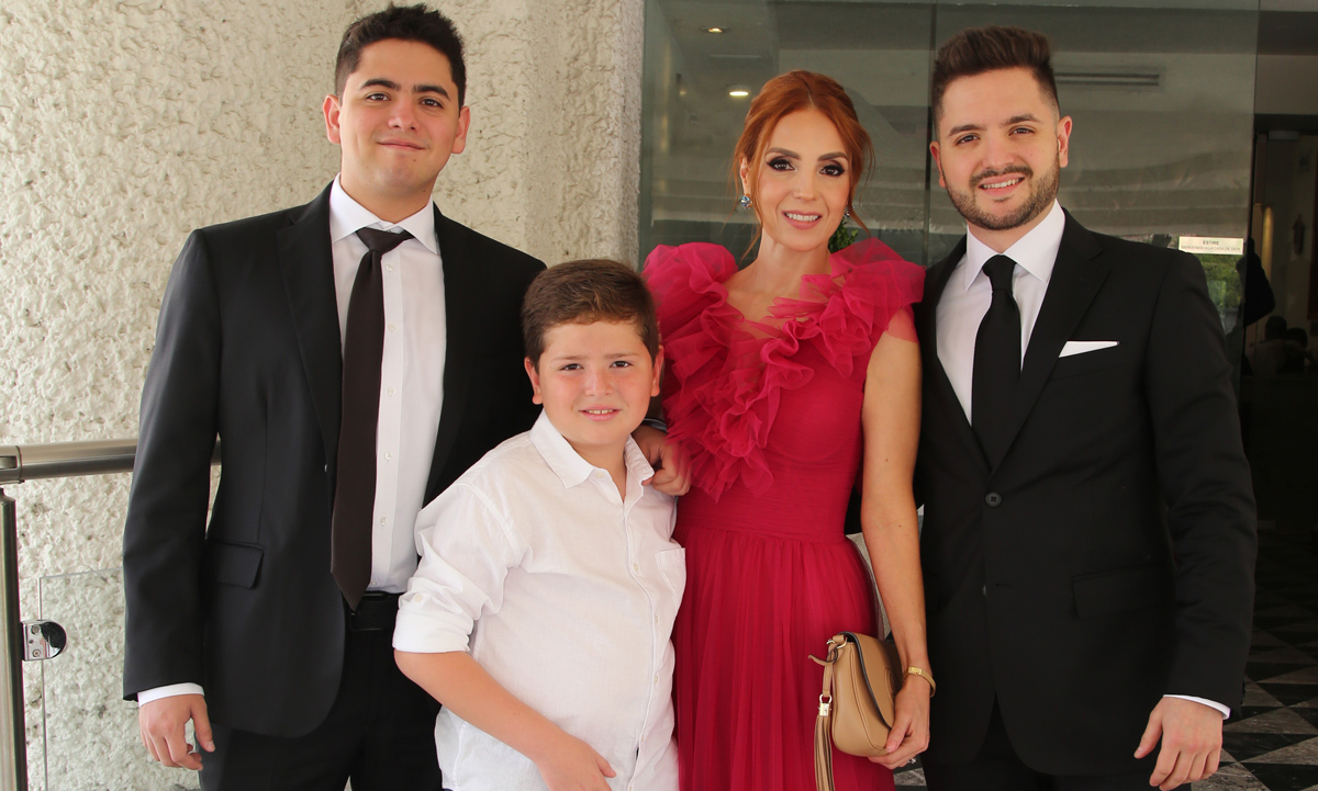Max Huerta, Mauro Huerta, Alessandra Marsano y Everardo Huerta / Foto: Roberto Alvarado