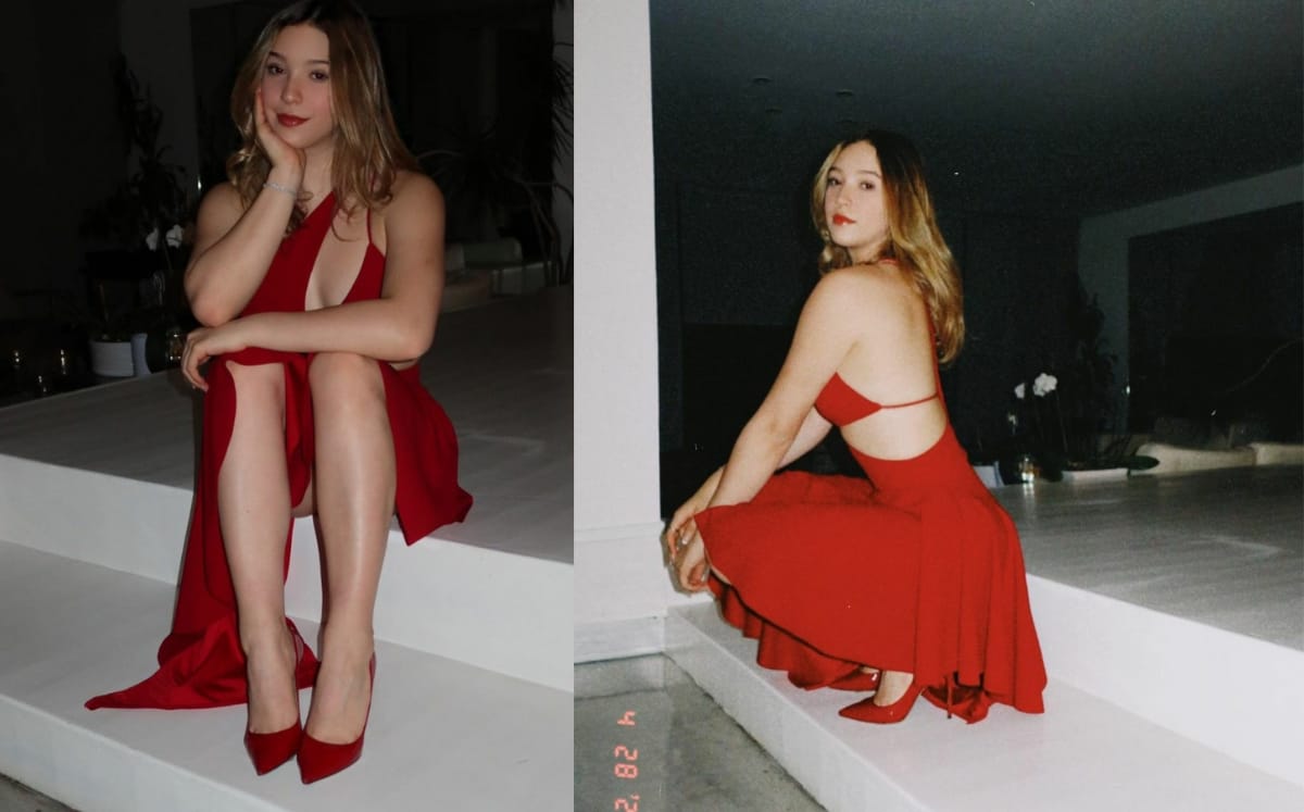Mía Rubín eleva el glamour con atractivo vestido cut out