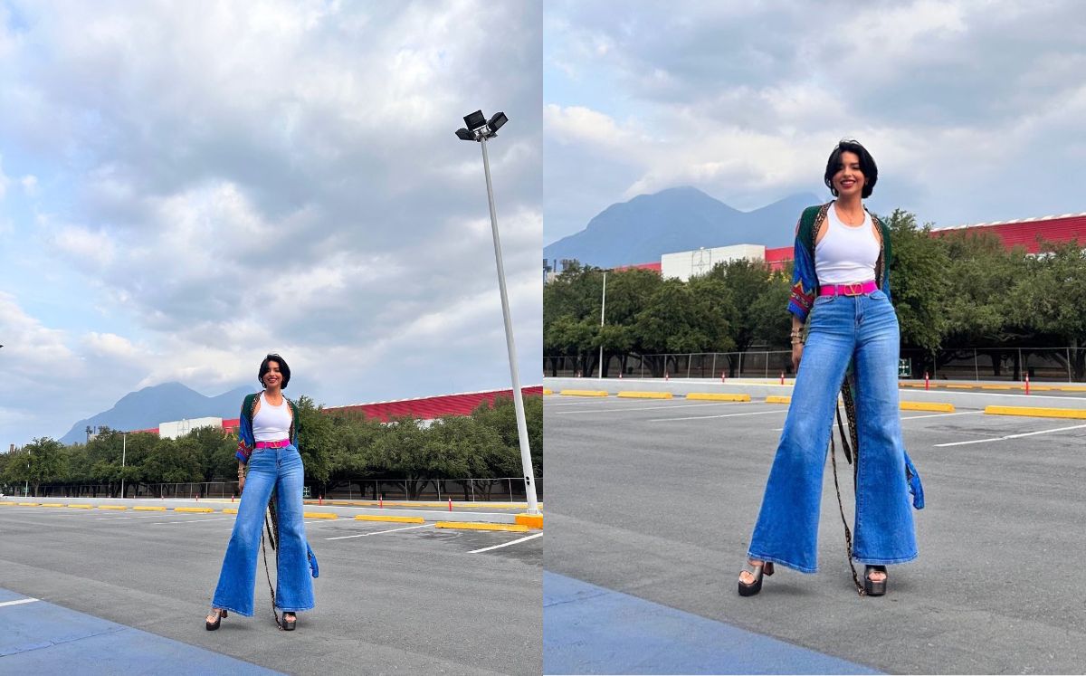 Ángela Aguilar conquista todas las tendencias con pantalones de los 70