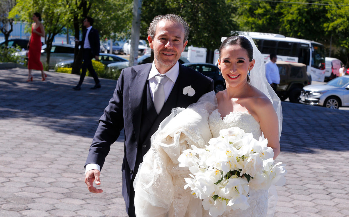 Isamar Marroquín junto a su papá / Foto: Daniel Saldívar