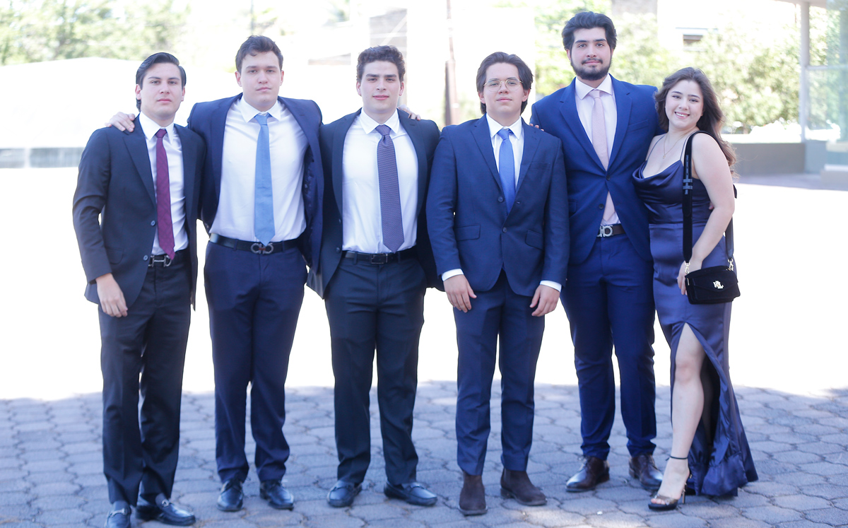 Juan Pablo Flores, Patricio Martínez, Rodrigo Dieck, Emilio Zarazua, Agustín Faudoa y Camila Rodríguez / Foto: Daniel Saldívar