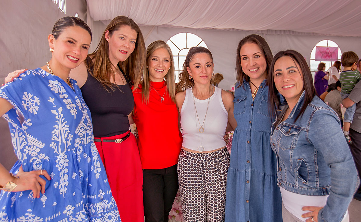 Telma Salgado, Edith Gómez, Denis Sánchez, Rosi Rodarte, Brenda Rodríguez, y Nidia Rocha