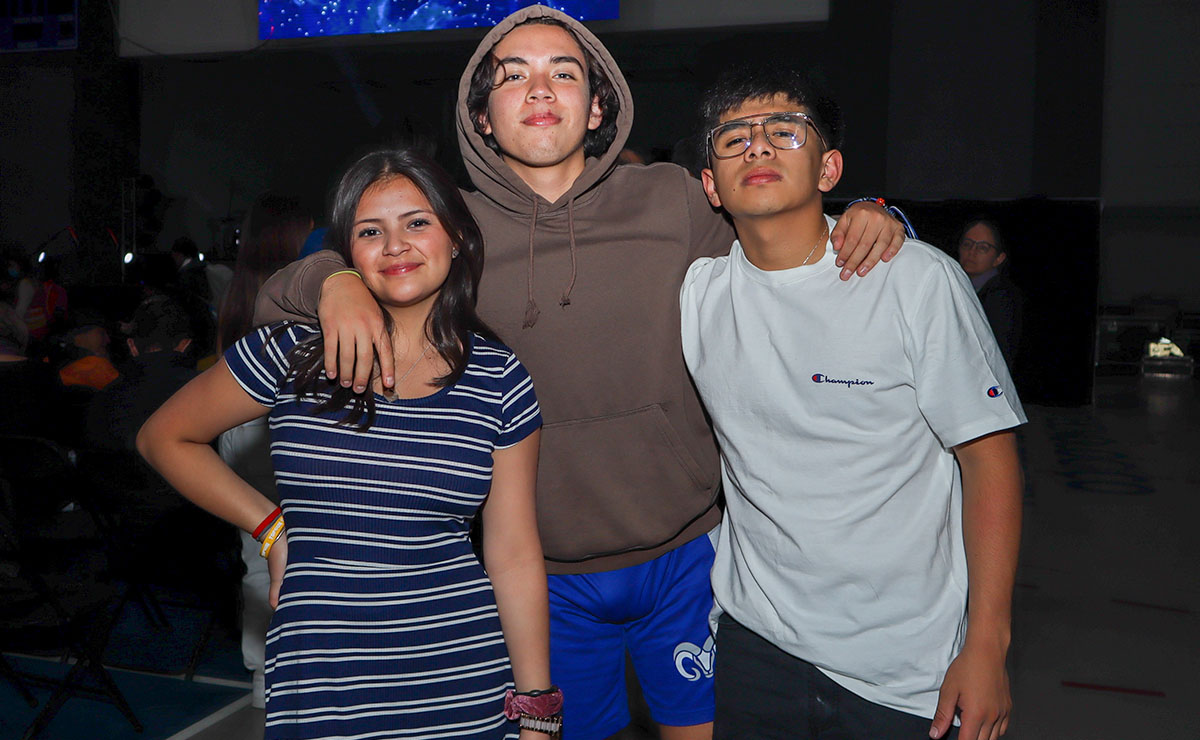 Paulina Ariceaga, Edgar Torres y Abraham Mejía
