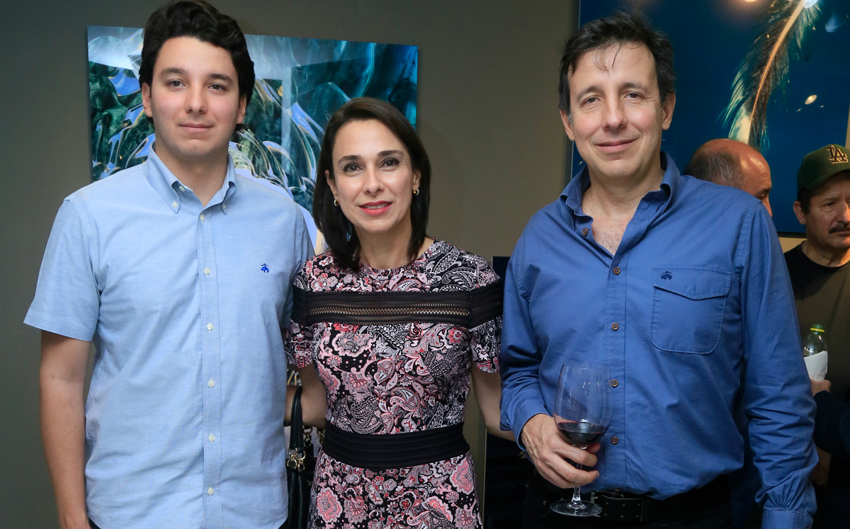 Miguel Herrera, Claudia de-Herrera y Miguel Ángel Herrera / Foto: Omar Valdez