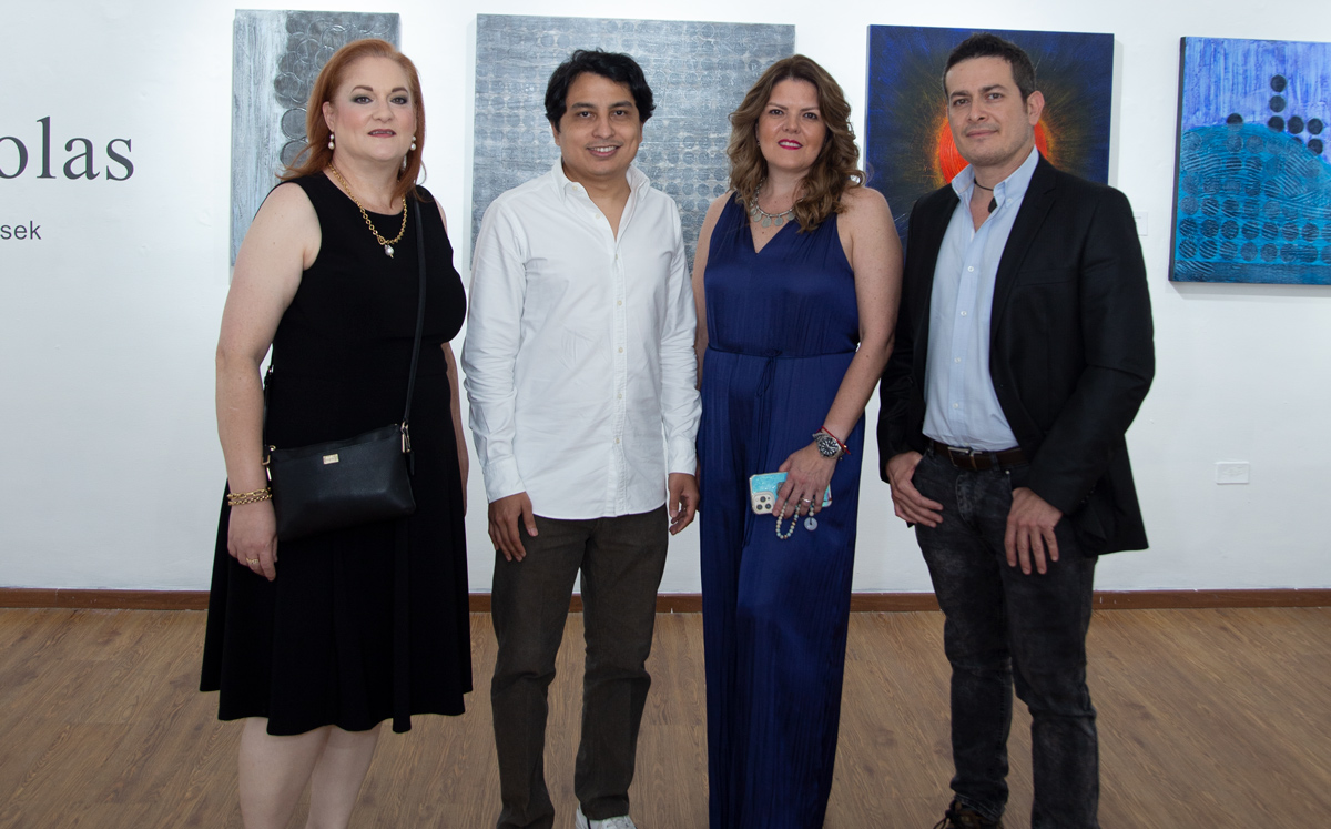 Verónica Russek, Antonio Díaz, Cristina Villarreal y Abraham López / Foto: Roberto Alvarado