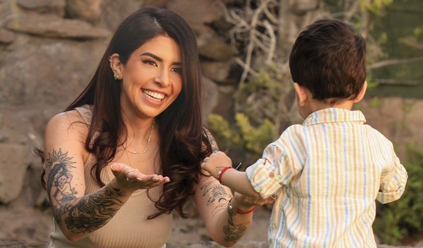 Amor incondicional. Victoria Briseño y Luca Sánchez