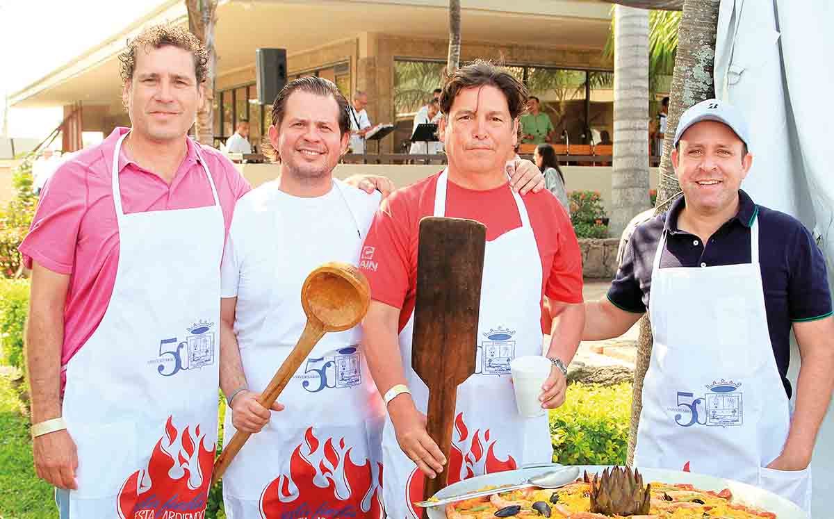 Luis simón, Alfredo campos, carlos simón y Alejandro ramírez