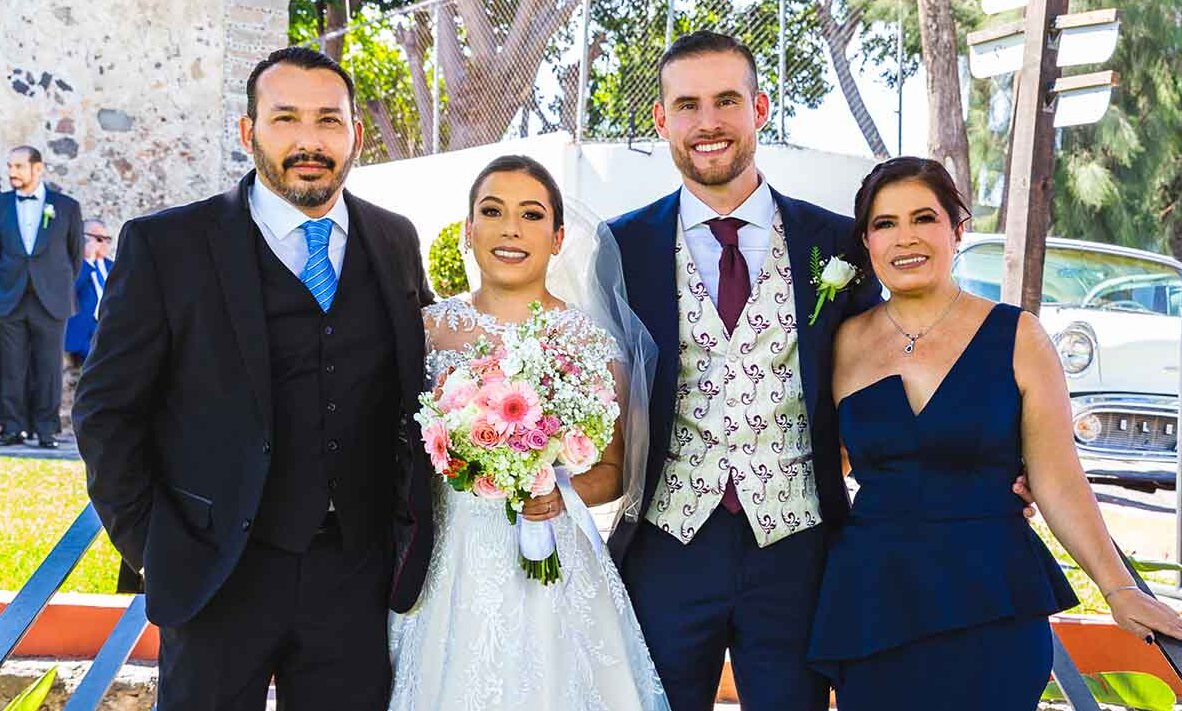 Benjamín Jiménez, Gaby Castillo, Oliver Centurión y Lucero Centurión