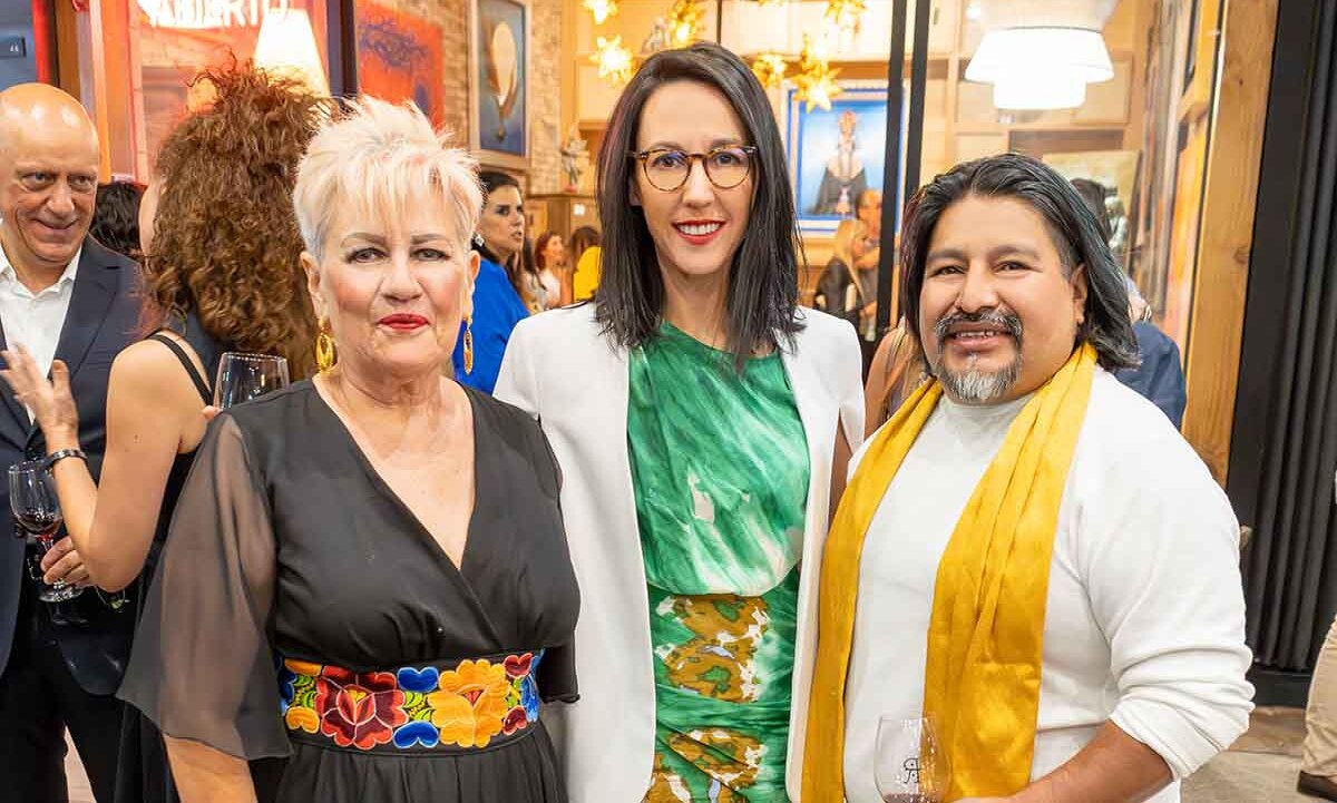 Silvia Bretón, Saandra Santibañez y Rosendo Pinacho