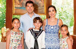catalina cárdenas, héctor cárdenas, gustavo moral, montserrat moral e Isabella cárdenas / Foto: Cortesía