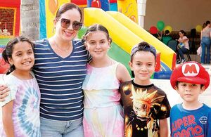 María Fernanda San Pedro, Lorena Tristan, Natalia Meza, Alejandro San Pedro y Gael Mendez