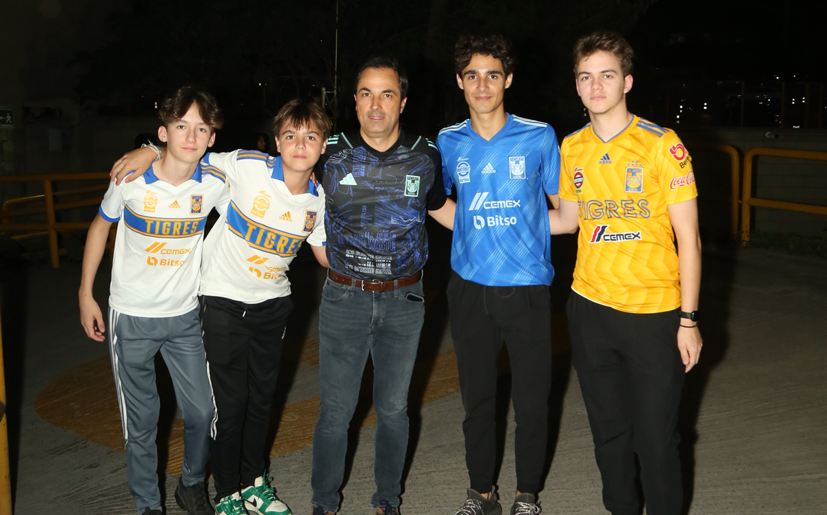 Raúl Vidales, Tadeo Mijares, Ignacio Mijares, Joaquín Mijares y Emilio Garza / Foto: Roberto Alvarado