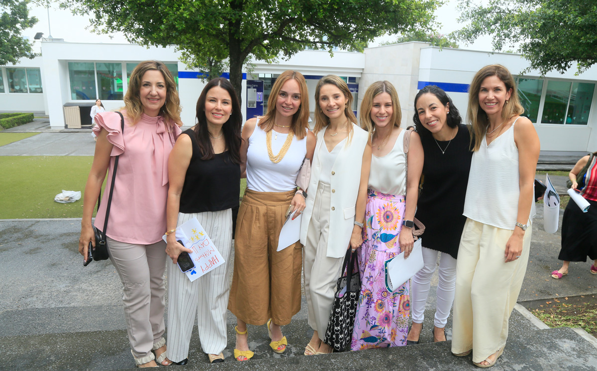Sureya Farah de Cantú, Ana Beltrán, Mariela de Hoyos, Rebeca Bernardi, Elsa González, Chiky Ocha y Ana Patricia San Vicente / Foto: Omar Valdez