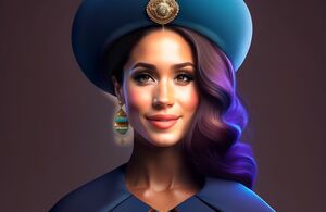 Así se vería Meghan Markle como REINA, según la IA (Foto: Instagram)