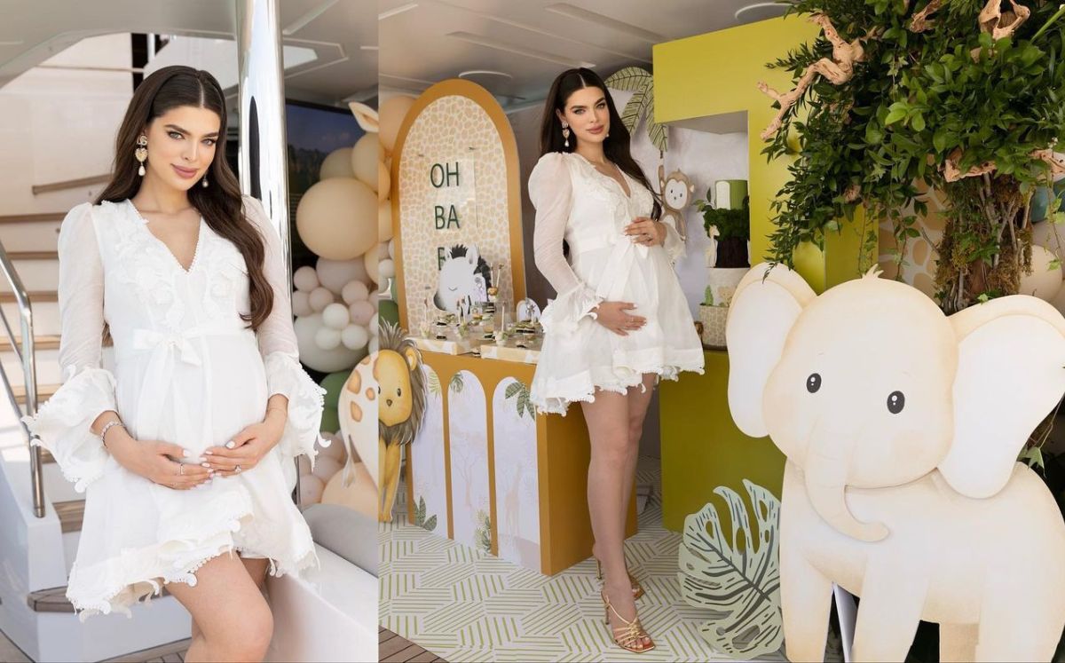 Nadia Ferreira luce lujoso vestido en su baby shower; ¿cuánto costó? (Instagram)