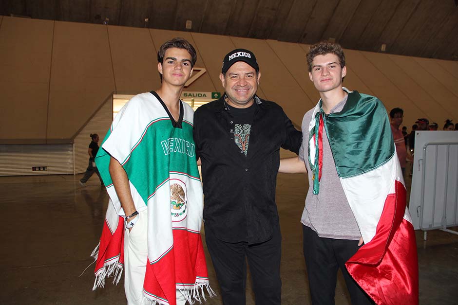 Ian Pablo Cuevas, Agustín Cuevas y Emiliano Cuevas