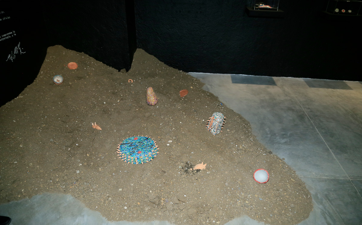 Obra en exhibición / Foto: Omar Valdez