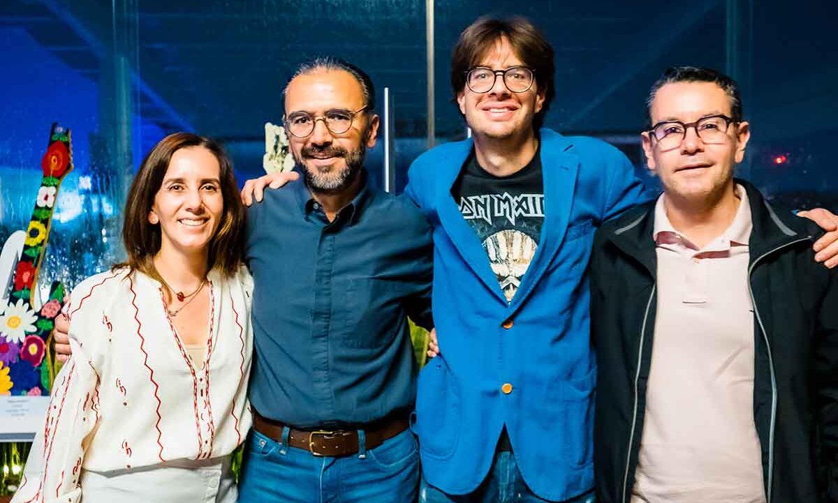 Aurora Toquero, Edgar Muñoz, David Toquero y Rubén Toquero