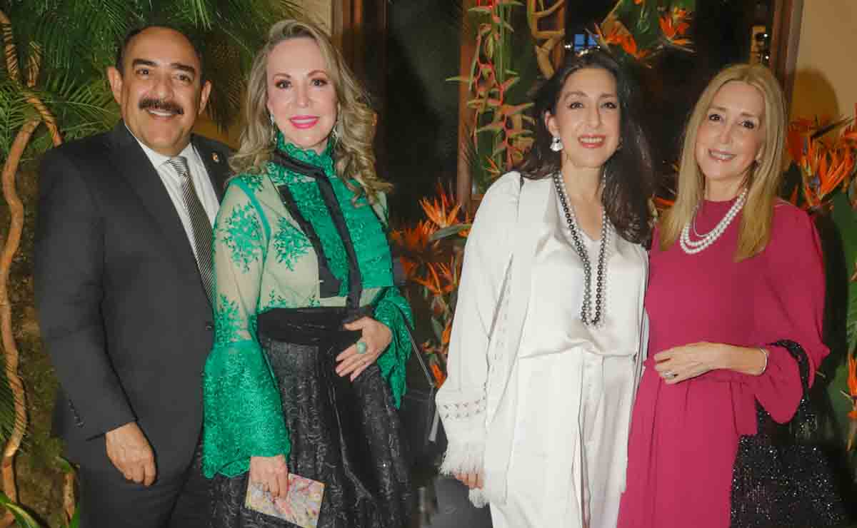 Jorge Ocampo , Sonia Garza de Ocampo, Magadalena Herrera de Calderón y Balbina Herrera de Medrano / Fotos: Roberto Alvarado