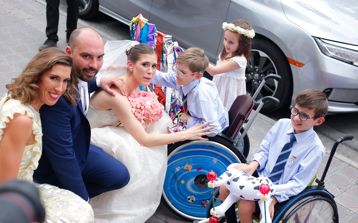 Los novios convivieron con sus sobrinos / Foto: Roberto Alvarado