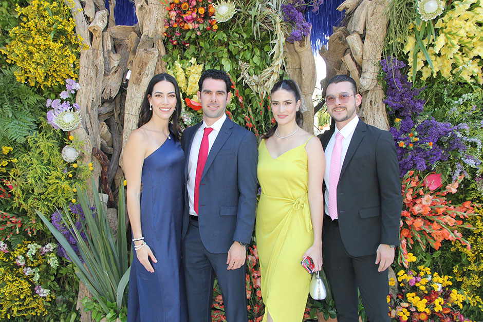 Laura Castellanos, Juan Carlos Rodríguez, Ana Karina Castellanos y Juan Carlos Salcedo