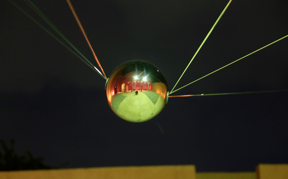 Obra del artista Luciano Matus / Foto: Omar Valdez