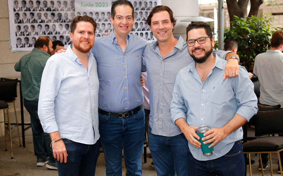 Sergio Suárez, Fernando Villarreal, Alejandro Treviño y Rubén Chapa / Foto: Daniel Saldívar