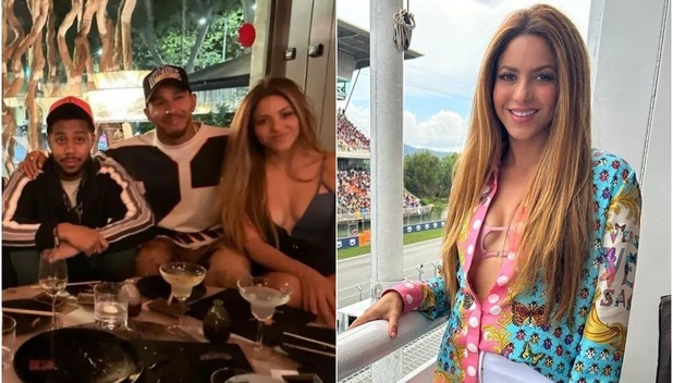 Shakira y el significado de su lenguaje corporal con Lewis Hamilton (Foto: Instagram)