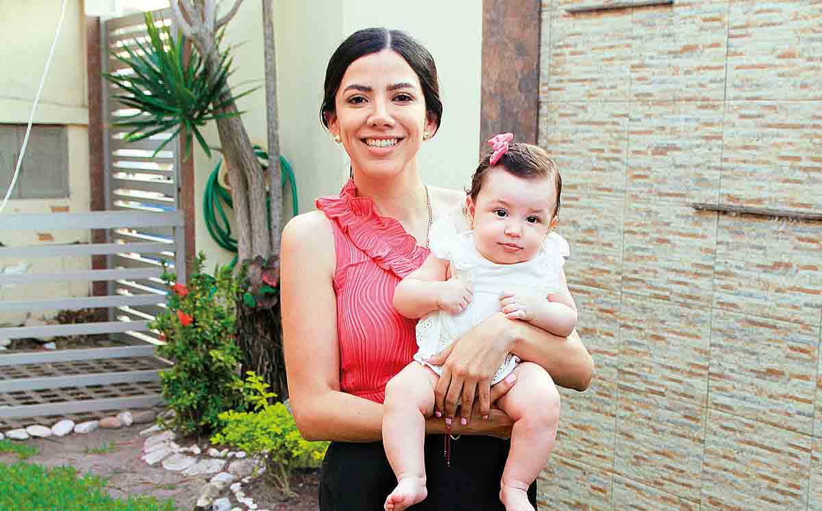Michell Valdes y Gala Abreu en el cumpleaños de Leonardo