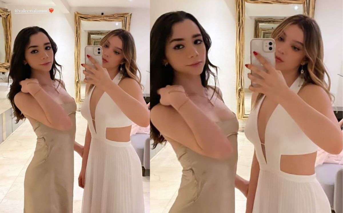 Mía Rubín conquista con vestido cut out de Diosa griega