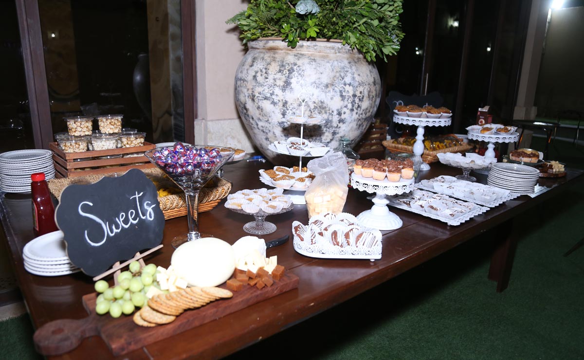Mesa de snacks