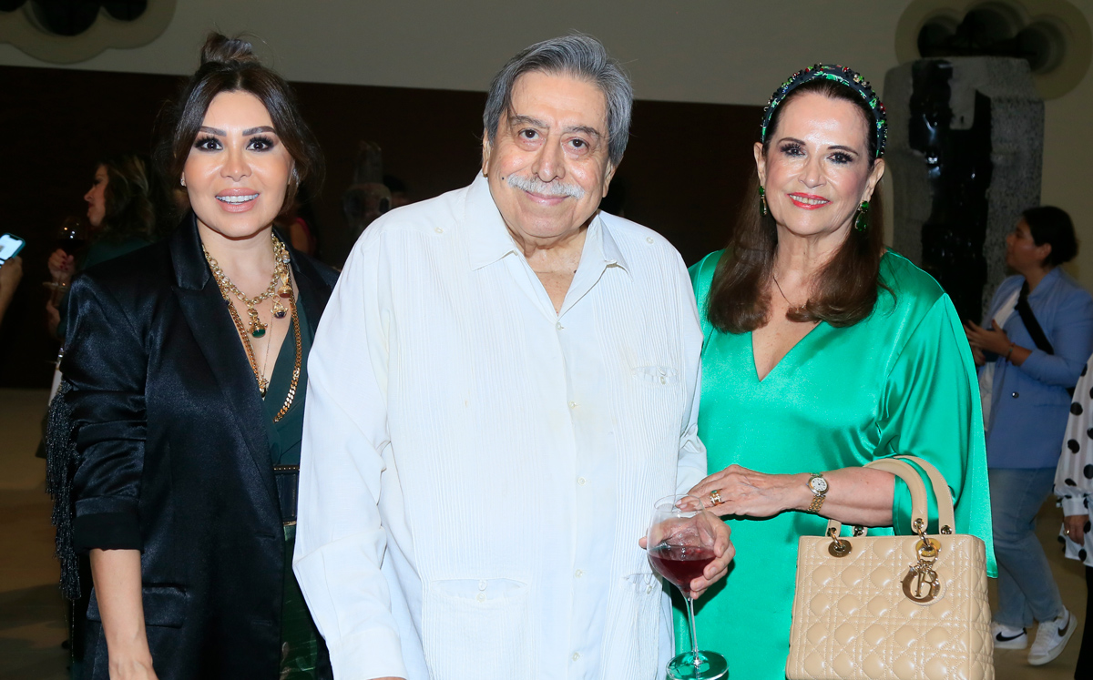 Vero Solís, Luis Martín y Elvira Lozano de Todd / Foto: Omar Valdez