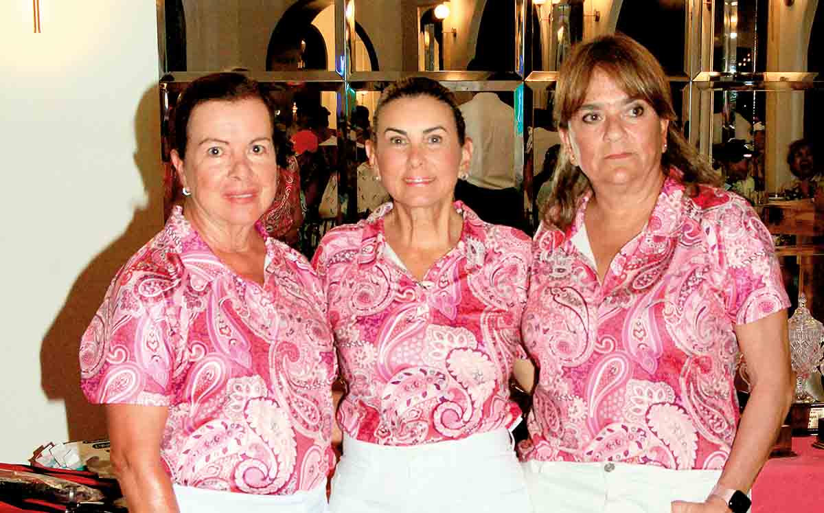 MARÚ LóPEZ, SILVIA CORRIPIO Y LIZ RODRÍGUEZ el comité organizador de el Torneo Anual Femenil de Golf